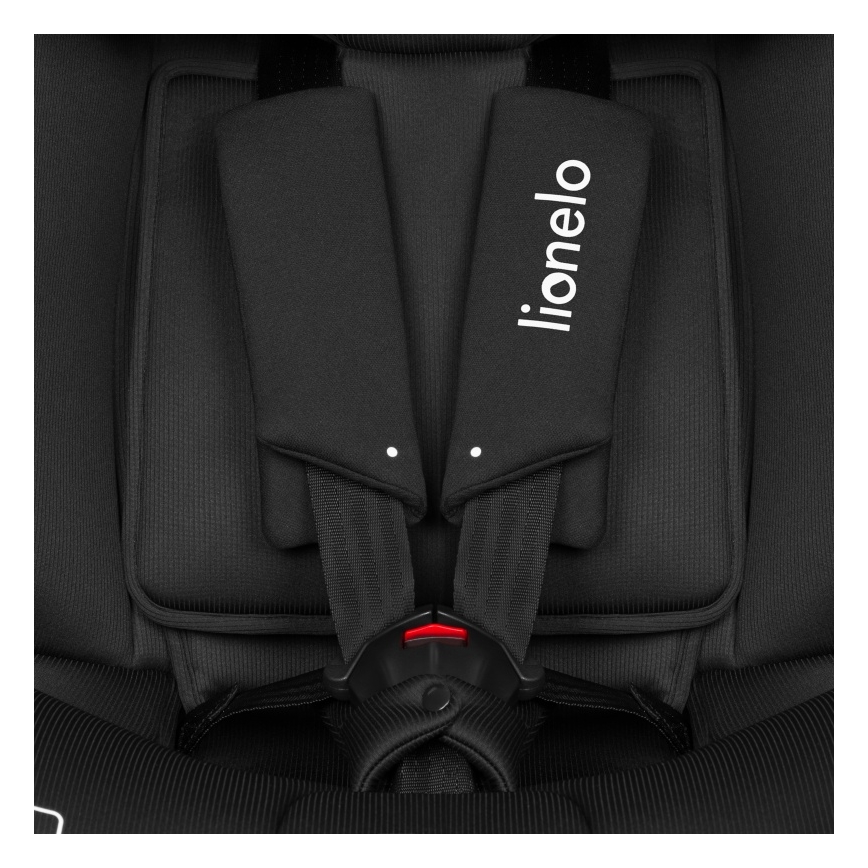 Lionelo - Pasukama autokėdutė su baze BRAVE i-Size 40-150 cm Juodas Carbon