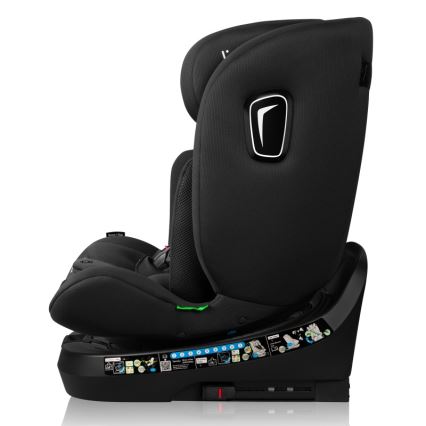 Lionelo - Pasukama autokėdutė su baze BRAVE i-Size 40-150 cm Juodas Carbon