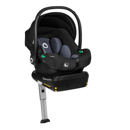 Lionelo - Pasukama automobilinė kėdutė ASTRID SET su baze i-Size 40-87 cm juoda/pilka