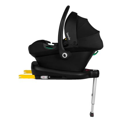 Lionelo - Pasukama automobilinė kėdutė ASTRID SET su baze i-Size 40-87 cm juoda/pilka
