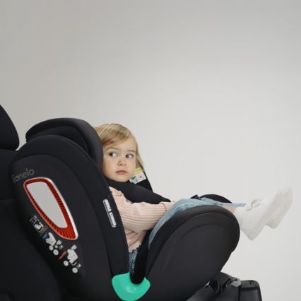 Lionelo - Pasukama automobilinė kėdutė su baze ANTOON PLUS i-Size 40-105 cm Juodas Oniksas