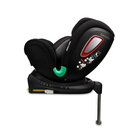 Lionelo - Pasukama automobilinė kėdutė su baze ANTOON PLUS i-Size 40-105 cm Juodas Oniksas