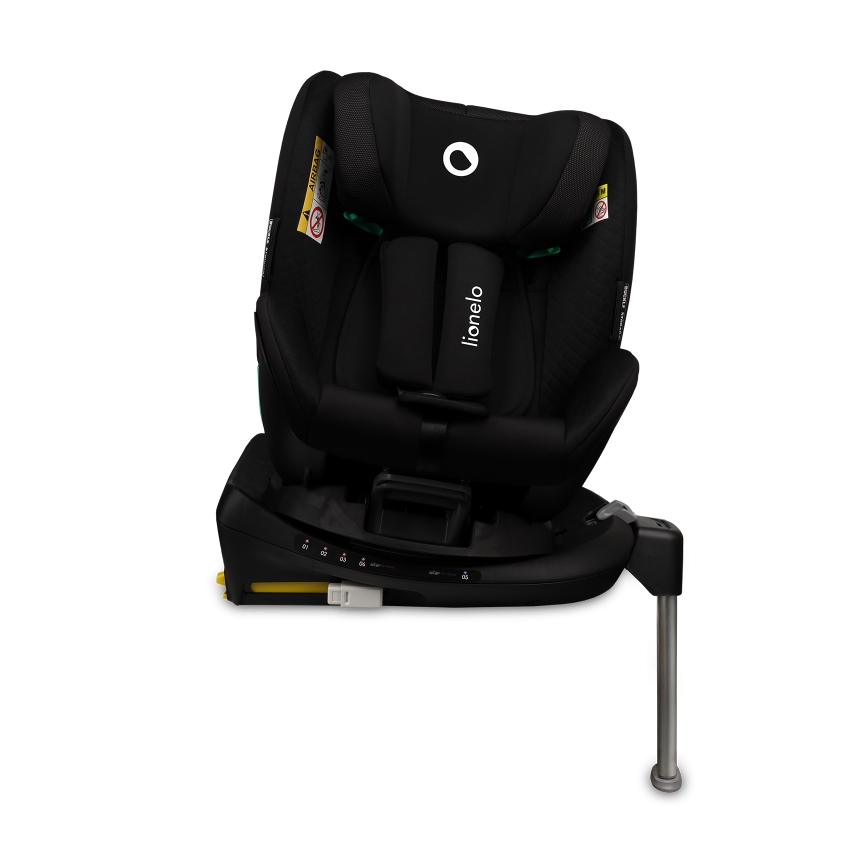 Lionelo - Pasukama automobilinė kėdutė su baze ANTOON PLUS i-Size 40-105 cm Juodas Oniksas