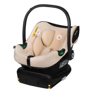 Lionelo - Pasukama automobilinė kėdutė su baze ASTRID SET i-Size 40-87 cm, smėlio spalvos