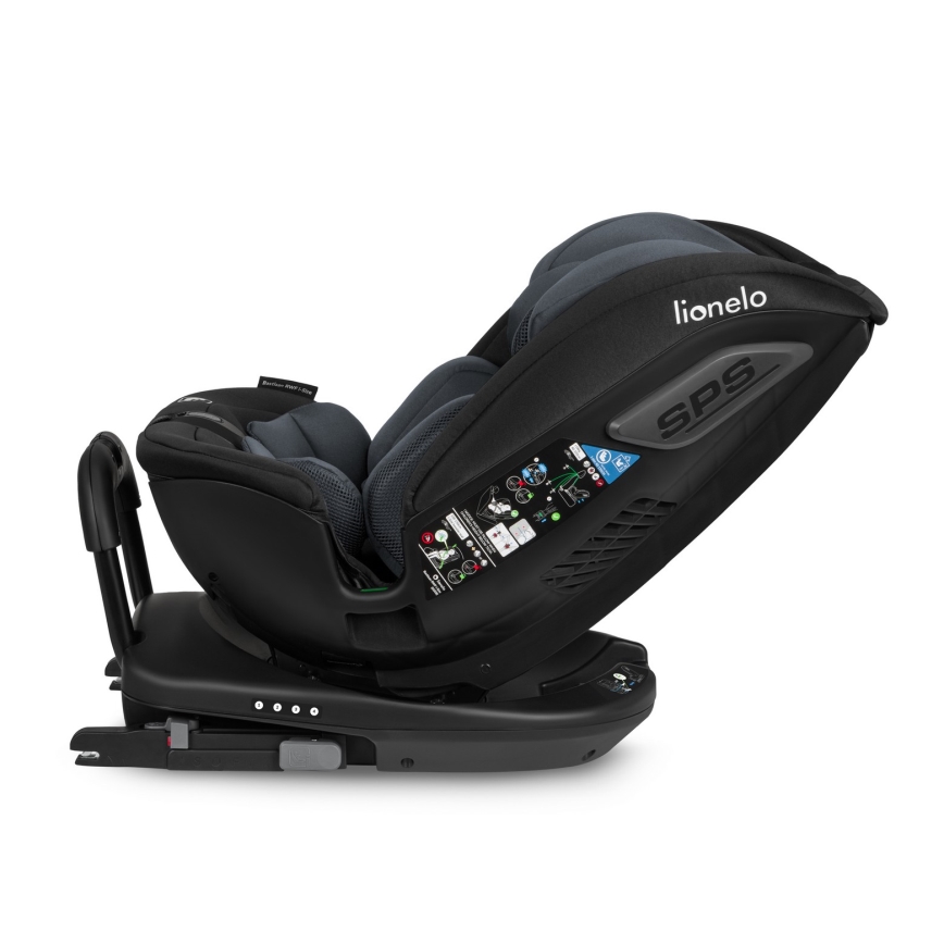 Lionelo - pasukama automobilinė kėdutė su baze BASTIAAN i-Size 40-150 cm Grey Stone