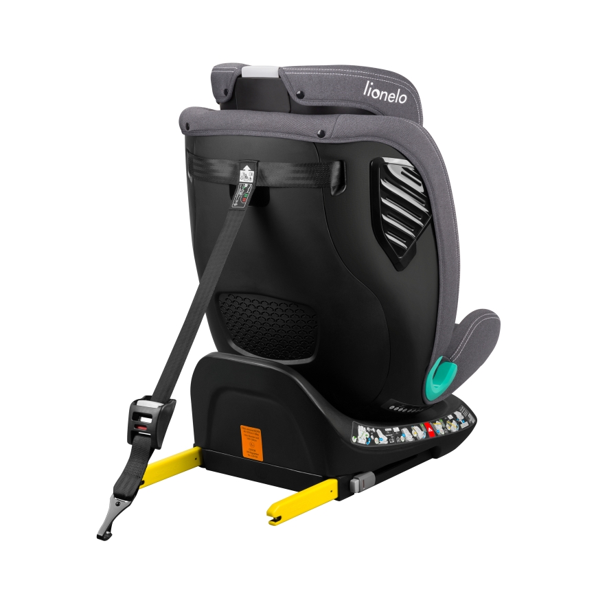 Lionelo - Pasukama automobilinė kėdutė su baze BASTIAAN ONE i-Size 40-150 cm akmens pilka