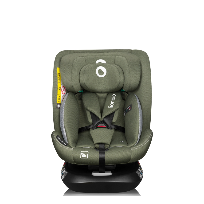 Lionelo - BASTIAAN ONE pasukama automobilinė kėdutė su baze i-Size 40-150 cm alyvuogių žalia