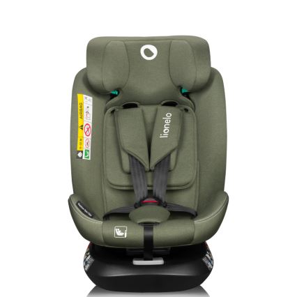 Lionelo - BASTIAAN ONE pasukama automobilinė kėdutė su baze i-Size 40-150 cm alyvuogių žalia