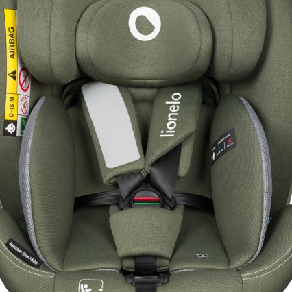 Lionelo - BASTIAAN ONE pasukama automobilinė kėdutė su baze i-Size 40-150 cm alyvuogių žalia