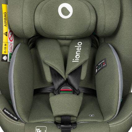 Lionelo - BASTIAAN ONE pasukama automobilinė kėdutė su baze i-Size 40-150 cm alyvuogių žalia