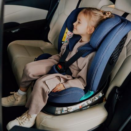 Lionelo - Automobilinė kėdutė su pasukama baze BASTIAAN ONE i-Size 40-150 cm Tamsiai mėlyna