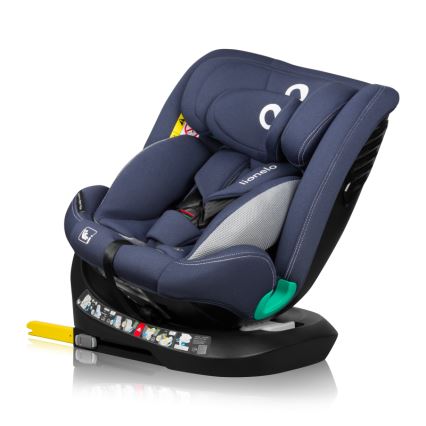 Lionelo - Automobilinė kėdutė su pasukama baze BASTIAAN ONE i-Size 40-150 cm Tamsiai mėlyna