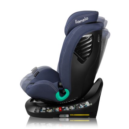 Lionelo - Automobilinė kėdutė su pasukama baze BASTIAAN ONE i-Size 40-150 cm Tamsiai mėlyna