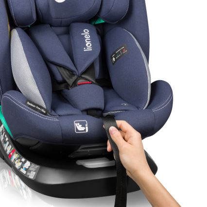 Lionelo - Automobilinė kėdutė su pasukama baze BASTIAAN ONE i-Size 40-150 cm Tamsiai mėlyna