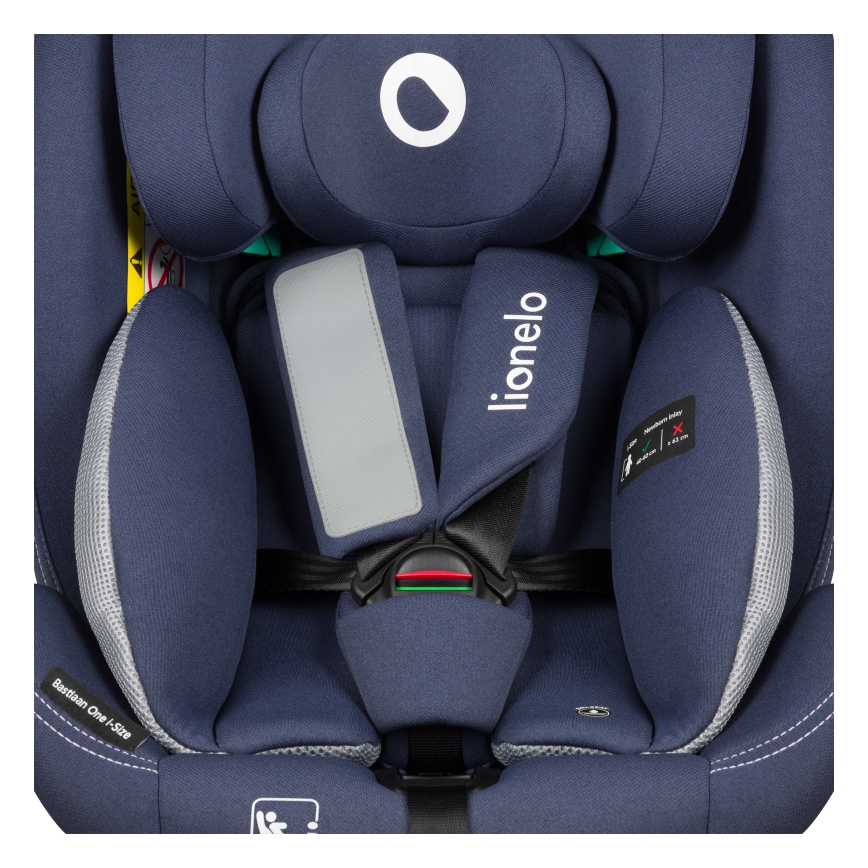 Lionelo - Automobilinė kėdutė su pasukama baze BASTIAAN ONE i-Size 40-150 cm Tamsiai mėlyna