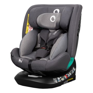 Lionelo - pasukama automobilinė kėdutė su baze BASTIAAN ONE i-Size 40-150 cm, pilka (Grey Stone)