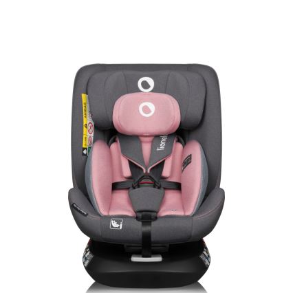 Lionelo - sukama automobilinė kėdutė su baze BASTIAAN ONE i-Size 40-150 cm Pink Rose