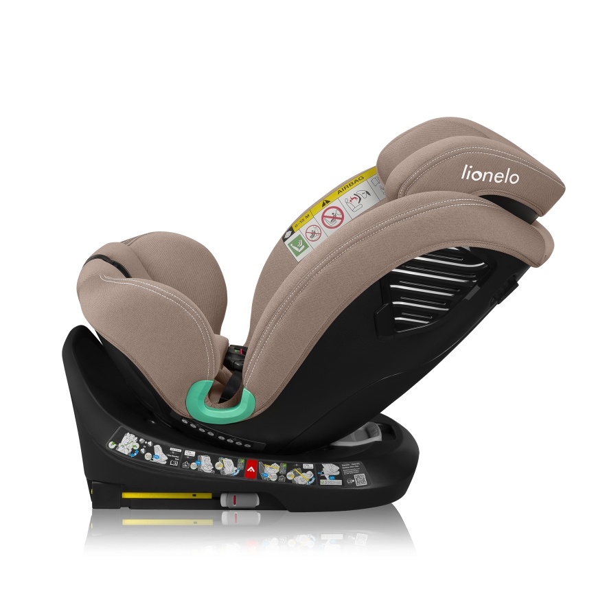 Lionelo - Sukama automobilinė kėdutė su baze BASTIAAN ONE i-Size 40-150 cm, smėlio spalvos