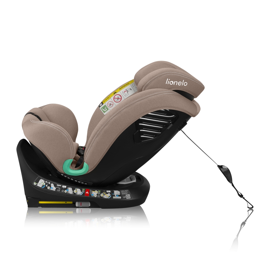 Lionelo - Sukama automobilinė kėdutė su baze BASTIAAN ONE i-Size 40-150 cm, smėlio spalvos