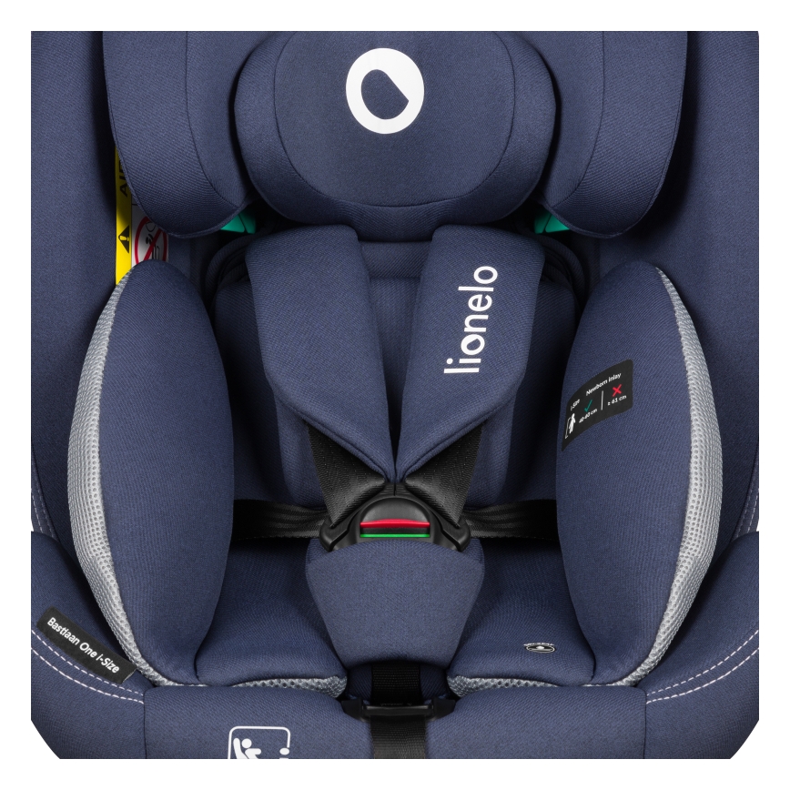 Lionelo - Pasukama automobilinė kėdutė su baze BASTIAAN ONE i-Size 40-150 cm Blue Navy