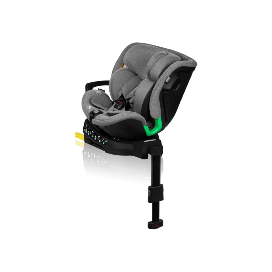 Lionelo - Pasukama automobilinė kėdutė su baze HARMONY i-Size 40-150 cm juoda/pilka