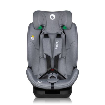 Lionelo - Pasukama automobilinė kėdutė su baze LAVENDER i-Size 76-150 cm Akmens pilka