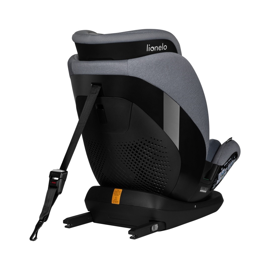 Lionelo - Pasukama automobilinė kėdutė su baze LAVENDER i-Size 76-150 cm Akmens pilka