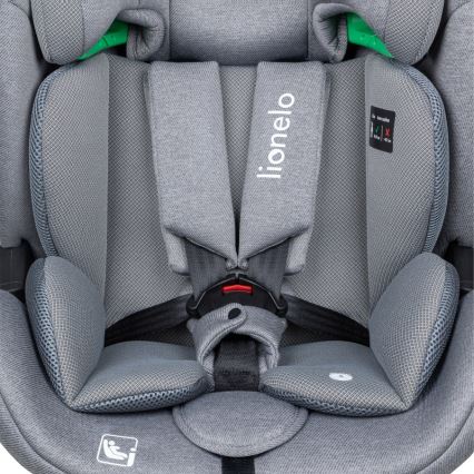 Lionelo - Pasukama automobilinė kėdutė su baze LAVENDER i-Size 76-150 cm Akmens pilka
