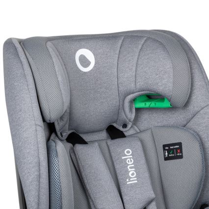Lionelo - Pasukama automobilinė kėdutė su baze LAVENDER i-Size 76-150 cm Akmens pilka