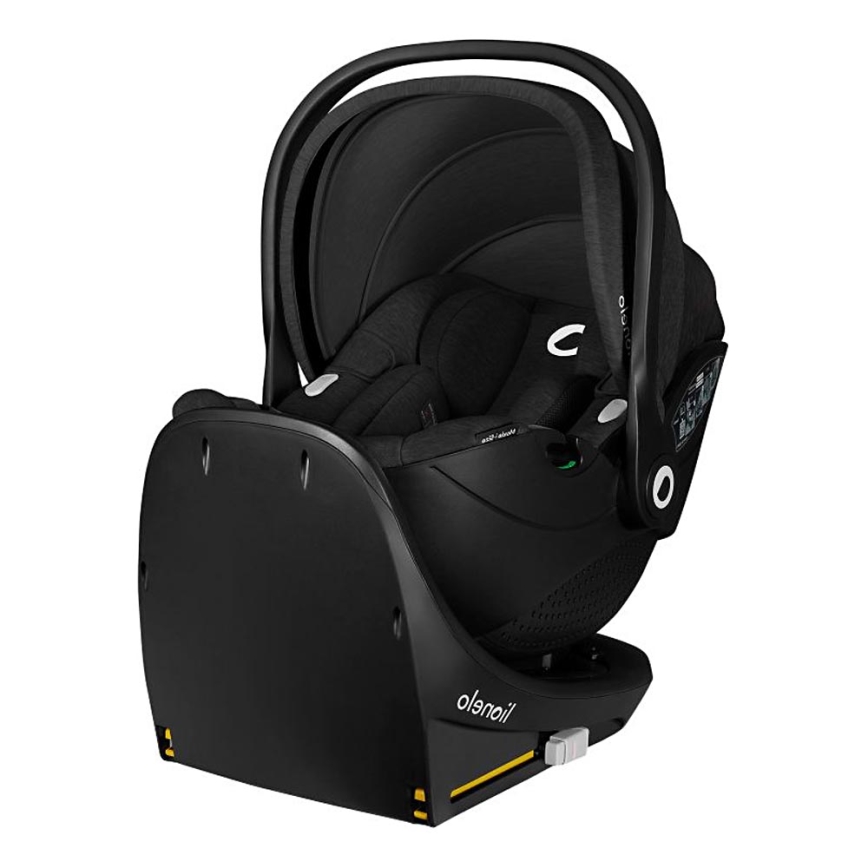 Lionelo - Pasukama automobilinė kėdutė su baze MOXIE SET i-Size 40-87 cm Black Carbon