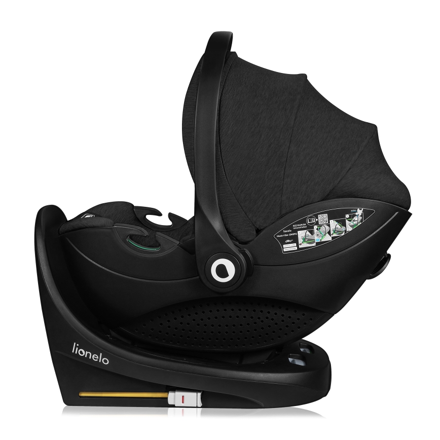 Lionelo - Pasukama automobilinė kėdutė su baze MOXIE SET i-Size 40-87 cm Black Carbon