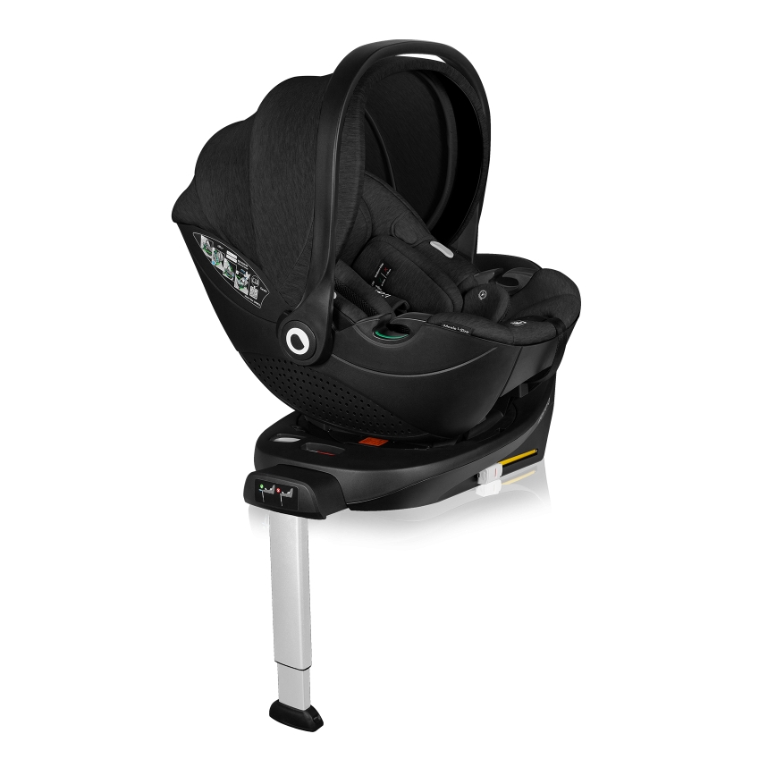 Lionelo - Pasukama automobilinė kėdutė su baze MOXIE SET i-Size 40-87 cm Black Carbon