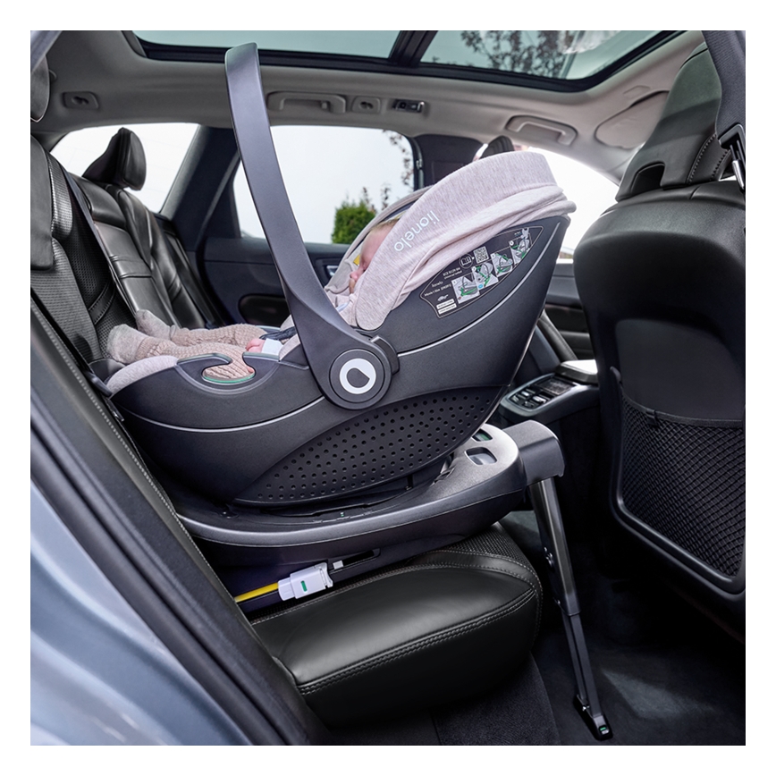 Lionelo - pasukama automobilinė kėdutė su baze MOXIE SET i-Size 40-87 cm Pink Mauve