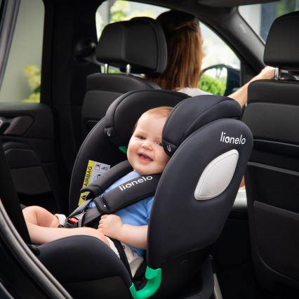 Lionelo - Sukama automobilinė kėdutė su baze BRAAM AIR i-Size 40-150 cm Black Carbon