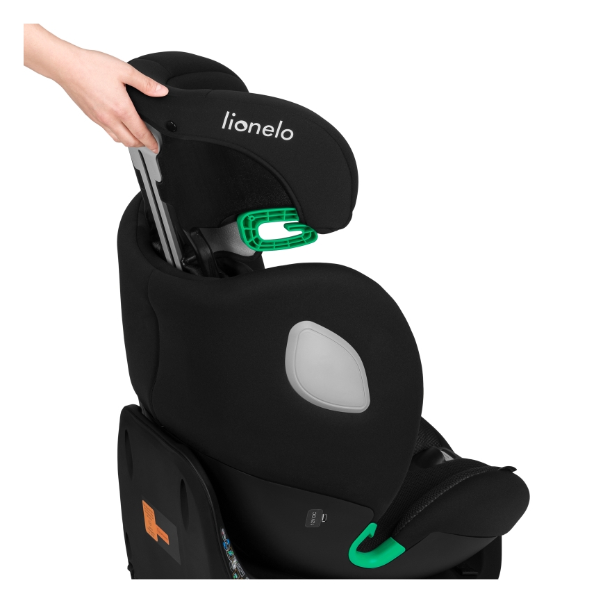 Lionelo - Sukama automobilinė kėdutė su baze BRAAM AIR i-Size 40-150 cm Black Carbon