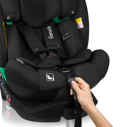Lionelo - Sukama automobilinė kėdutė su baze BRAAM AIR i-Size 40-150 cm Black Carbon