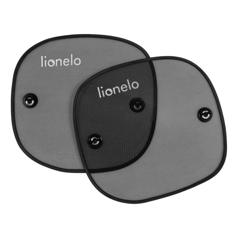 Lionelo - Saulės skydelis su siurbtuku SUNSHADE, 2 vnt., juoda