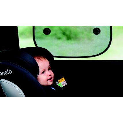 Lionelo - Saulės skydelis su siurbtuku SUNSHADE, 2 vnt., juoda