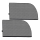 Lionelo - saulės skydelis SUNBLOCKER 2 vnt. Juoda