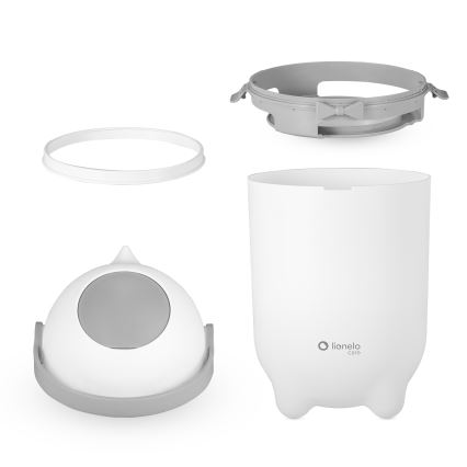 Lionelo - Sauskelnėms skirtas konteineris PUREBIN 10 l, baltas