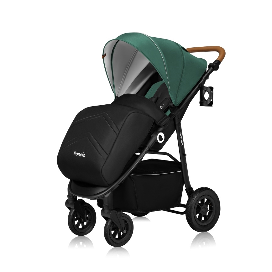 Lionelo - smaragdinės spalvos sportinis vežimėlis NATT