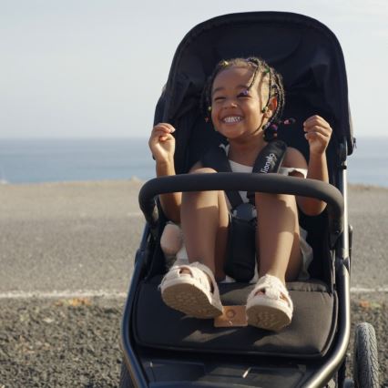 Lionelo - sportinis vežimėlis AZURA juodas