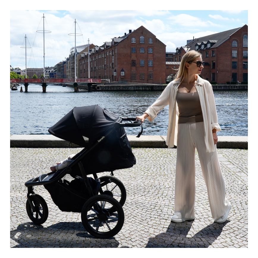 Lionelo - sportinis vežimėlis AZURA juodas