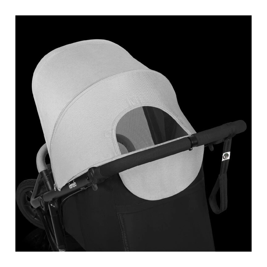 Lionelo - Sportinis vežimėlis AZURA juodas/pilkas