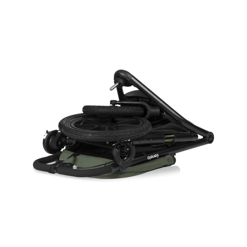 Lionelo - sportinis vežimėlis AZURA, juodas/žalias