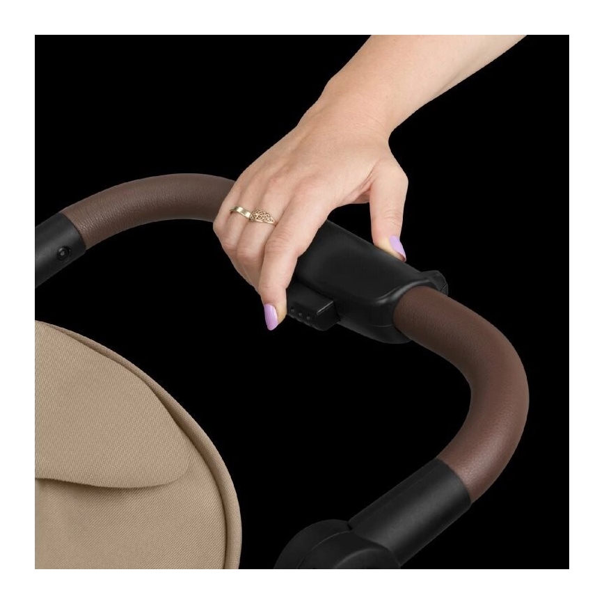 Lionelo - Sportinis vežimėlis EMMA ONE smėlio spalvos