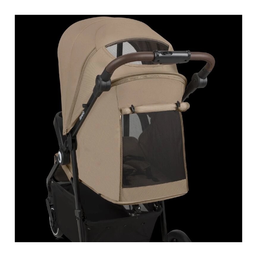 Lionelo - Sportinis vežimėlis EMMA ONE smėlio spalvos