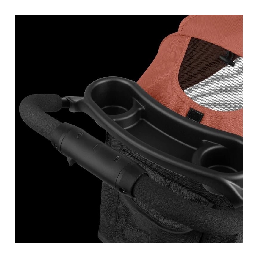 Lionelo - sportinis vežimėlis EMMA PLUS plytų/juoda