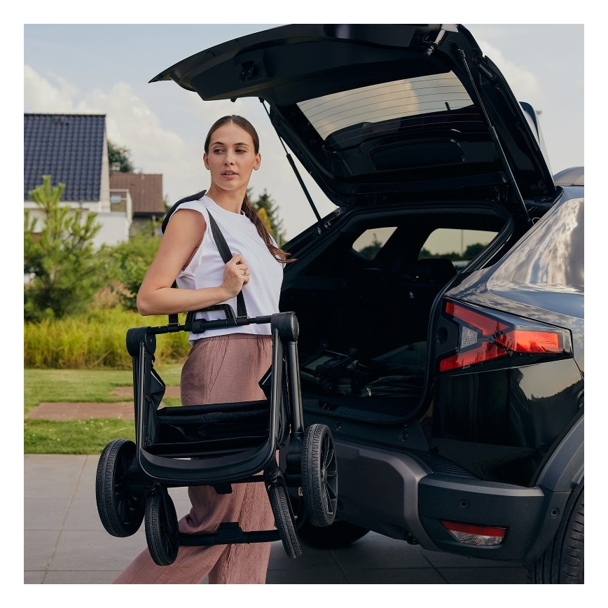 Lionelo - sportinis vežimėlis MIKA PLUS rudos-rūdžių spalvos