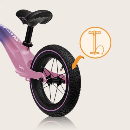 Lionelo - Stumiamas dviratis BART AIR violetinė/rausva